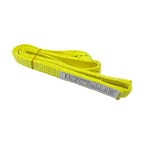 1" x 3’Rigging Moving Straps Lifting Sling Tree Saver Recovery Straps Twisted Eye Web Sling 1600lbs Vertical Capacity - color: Yellow - Vertical Capacity 1600LBS, size: 3ft