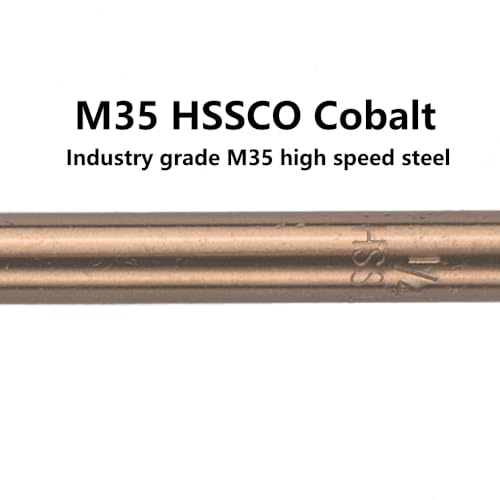1/4 in. x 12 in. Cobalt Aircraft Extension Drill Bits Set(3PCS), M35 High Speed Steel Drill Bit Extra Long Deep Hole Drilling for Stainless Steel, Plastic and Wood - size: 1/4"x12"(3PCS)