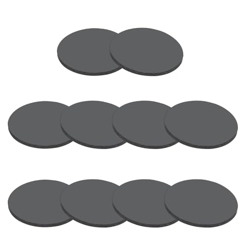 PATIKIL Rubber Solid Discs Washers, 10 Pcs 15mm OD x 2mm Thick Rubber Round Gasket Pad Bushings Spacer Washer for DIY Gasket Craft, Black - size: 15mm x 2mm