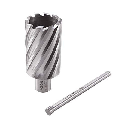 1-9/16" Diameter × 2" Depth of Cut HSS ANNULAR Cutter with 3/4'' Weldon Shank - size: 1-9/16'' x 2''