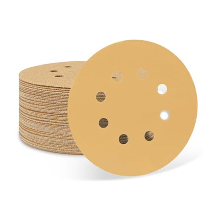 50 PCS 600 Grit 5 Inch 8 Hole Sanding Discs - style: 600 Grit,50-Pack