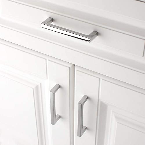 KOOFIZO 10 Pack 3-3/4 in Polished Chrome Cabinet Pulls, Drawer Handles 1816 - color: Polished Chrome, size: 3-3/4" CC - 10Pcs, style: Modern