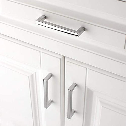 KOOFIZO 10 Pack 3-3/4 in Polished Chrome Cabinet Pulls, Drawer Handles 1816 - color: Polished Chrome, size: 3-3/4" CC - 10Pcs, style: Modern