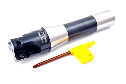HHIP 5822-3250 90 Degree R8 Indexable End/Face Mill, 1-1/4" - size: 1-1/4 in, style: R8