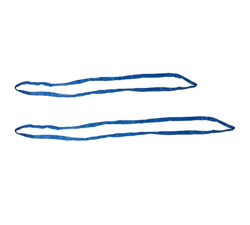2 Pack 6 ft Blue Polyester Endless Round Sling 21200 LBS Vertical Capacity | 17000 LBS Choker | 42400 LBS Basket | Heavy Duty Endless Sling for Wrecker Recovery, Lifting & Towing - color: Blue - Vertical Capacity: 21,200 lbs., size: 6 Feet, style: 2 - Pac