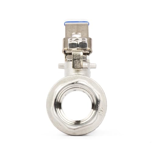 U.S. Solid 1" Lockable Ball Valve – 304 Stainless Steel, Full Port, 1000 WOG, Heavy Duty, Corrosion-Resistant, Female NPT for Water, Oil, Gas, Industrial & Home Use - size: 1 Inch