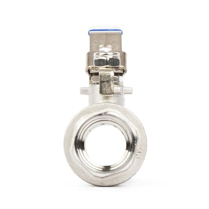 U.S. Solid 1" Lockable Ball Valve – 304 Stainless Steel, Full Port, 1000 WOG, Heavy Duty, Corrosion-Resistant, Female NPT for Water, Oil, Gas, Industrial & Home Use - size: 1 Inch