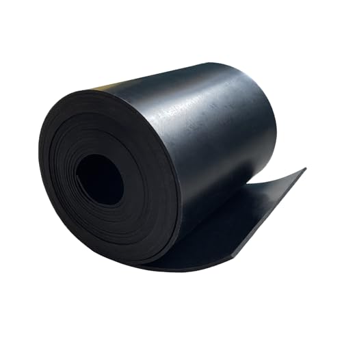 Solid Rubber Sheets,Rolls & Strips 1/16 (.062)" Thick X 4" Wide X 10'Long - size: 4"X10'X1/16", style: No Adhesive