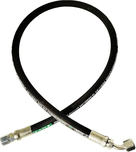 Autovo Hydraulic Hose Swivel Assembly 1/4" Hydraulic Hose with Female JIC X 45° Female JIC 36" Long 5800 psi - size: 26711-04-04-36IN-45