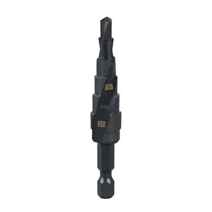 48-89-9241 Shockwave Step Drill Bit, 1/4" - 1/2" for Milwau-kee