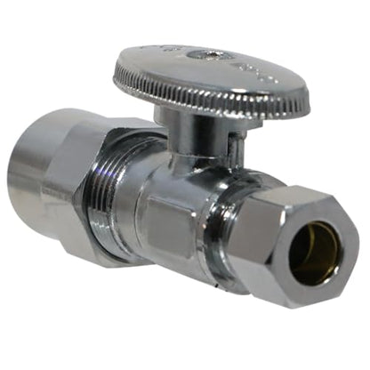 5 Pack XFITTING 3/8" OD Compression x 1/2" CPVC Straight Valve - size: .5" CPVC x .375" Straight