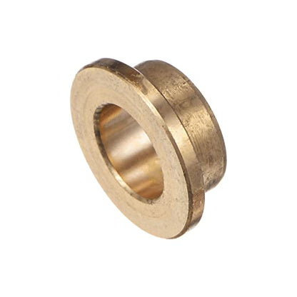 HARFINGTON Flange Bearing Sleeve 15mm Bore 21mm OD 10mm Length 3mm Flange Thickness Bronze Bushing Self-Lubricating Bushings Sleeve for Industrial Equipment - size: 15mmx21mmx10mm
