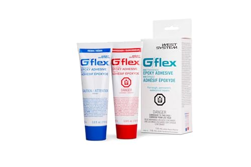 West System 655-8 G/Flex Epoxy Adhesive, 2 x 4.5 oz | Toughened & Flexible - size: Single Pack
