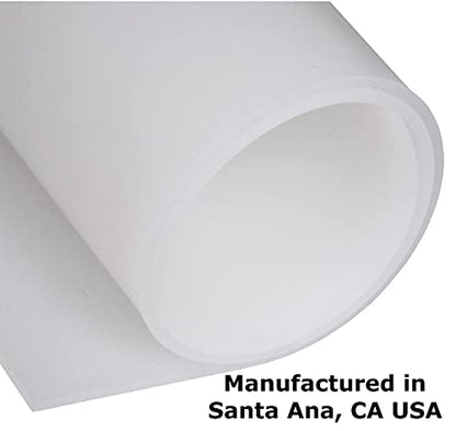 Silicone Rubber Sheet, 50A Durometer, Made in The USA, 1/16 inch Thick, 9” x 12” (1.6mm x 230mm x 305mm
