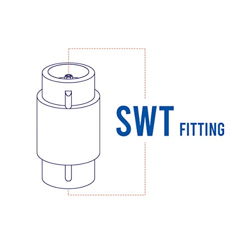 Midline Valve 372D322-5 Inline Spring Loaded Check Valve, Backflow Prevention, Lead Free, 1 in. Sweat Connections, Cast Brass (5 Pack) - size: 1 in., style: 5 Pack