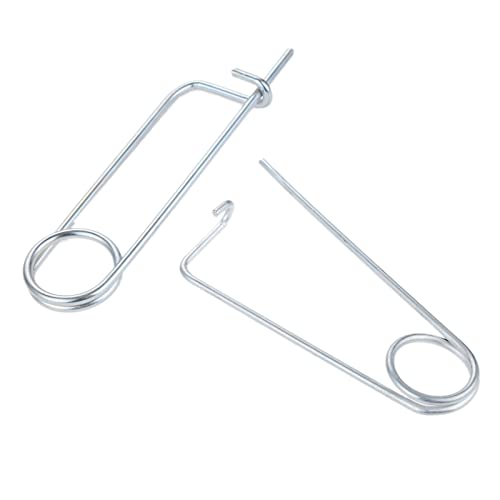 8PCS Steel Brooch Shape Cotter Safety Pins, Spring Pin Quick Lock Brooch Locking Fastener for Farm Lawn Garden Hitch -6Sizes (Size: 2*45*16mm 8PCS/Set) - size: Size: 2*45*16mm 8PCS/Set