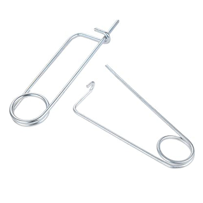 8PCS Steel Brooch Shape Cotter Safety Pins, Spring Pin Quick Lock Brooch Locking Fastener for Farm Lawn Garden Hitch -6Sizes (Size: 2*45*16mm 8PCS/Set) - size: Size: 2*45*16mm 8PCS/Set