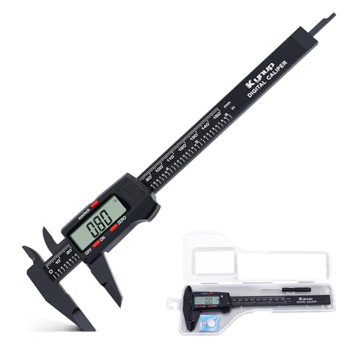 Kynup Digital Caliper, Caliper Measuring Tool with LCD Screen - color: Black, size: 150mm
