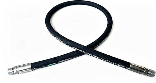 Autovo Hydraulic Hose 1/4" Hydraulic Hose with Male NPT X Male NPT 60" Long 5800 psi, Black - size: 60"L x 0.25"W