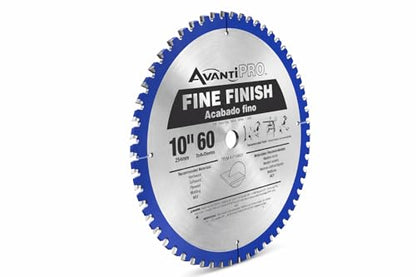 AvantiPro Fine Finish Saw Blades - 10", 60-Tooth
