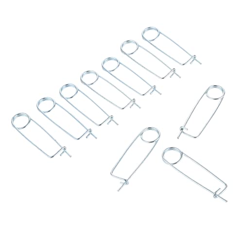 8/6/4 /2PCS Steel Brooch Shape Cotter Safety Pins, Spring Pin Quick Lock Brooch Locking Fastener for Farm Lawn Garden Hitch -6Sizes (Size: 3*65*25mm/0.12*2.56*0.98inch 8PCS/Set) - size: Size: 3*65*25mm/0.12*2.56*0.98inch 8PCS/SET