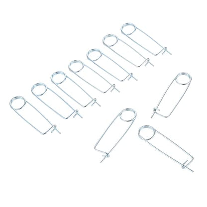 8/6/4 /2PCS Steel Brooch Shape Cotter Safety Pins, Spring Pin Quick Lock Brooch Locking Fastener for Farm Lawn Garden Hitch -6Sizes (Size: 3*65*25mm/0.12*2.56*0.98inch 8PCS/Set) - size: Size: 3*65*25mm/0.12*2.56*0.98inch 8PCS/SET