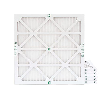 Glasfloss 12x12x1 MERV 10 Pleated AC Furnace Air Filters. Box of 6 - style: 12x12x1