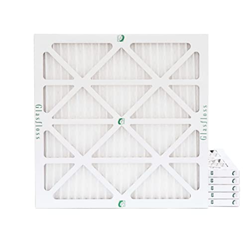 Glasfloss 12x12x1 MERV 10 Pleated AC Furnace Air Filters. Box of 6 - style: 12x12x1