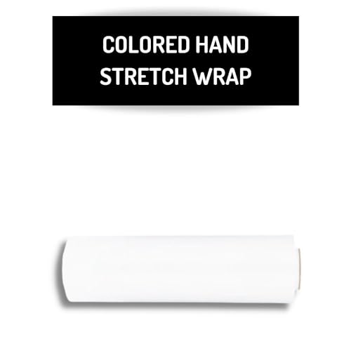 PSBM Dark White Stretch Wrap, 8 Rolls 18 Inch x 1000 Feet 100 Gauge, Heavy Duty Plastic Wrap Industrial Strength Shrink Film for Moving, Packing & Shipping - color: White, size: 8 Rolls