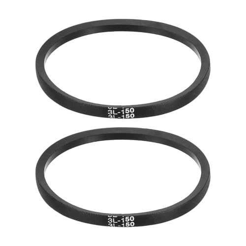 uxcell 2Pcs 3L150 Classic Wrapped Rubber V-Belt, 15"(381mm) Outside Circumference, 3L Profile V Belt 3/8" Width 7/32" Height - size: 3L150