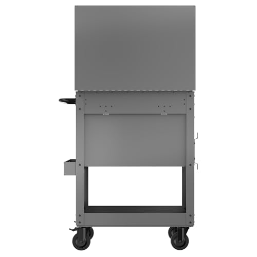 CRAFTSMAN Tool Chest with Wheels, Rolling Cart with Drawers, Power Outlets and USB Port, Steel Storage Tool Cabinet with 4 Drawers, Toolbox on Wheels, Supports up to 700 lbs, Grey (CMST98276GB) - color: Grey