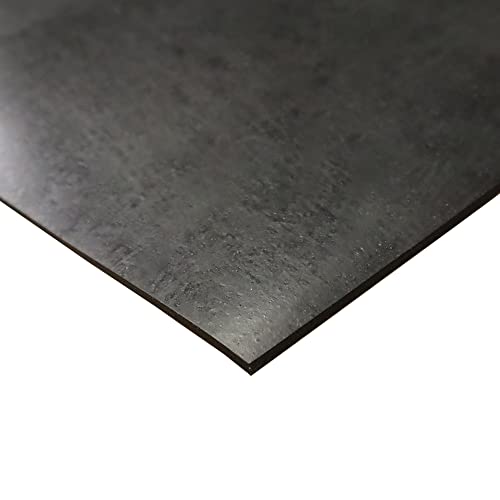 Nitrile Commercial Grade Rubber Sheet, Black, 60A, 0.031" x 36" x 48" - size: 48 x 36 x 0.031 in.