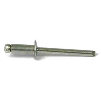 Stainless Steel Pop Rivets 1/8 Diameter #4 Blind Rivets 4-3, 1/8" x 3/16" Grip (0.126-0.187) QTY 100 - size: 4-3, 1/8" x 3/16" Grip (0.126 - 0.187)