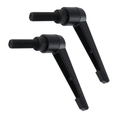 Clamping Lever Handles M10 x 32mm Push Button Ratchet Lever Male Threaded Stud Adjustable Handles Hand Knobs Rotating Screw Handles Bolts with Locking Lever -2pcs - size: M10 x 32mm