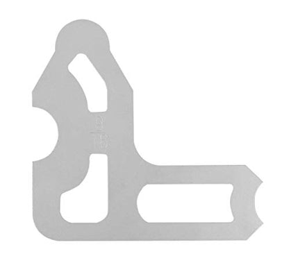 Accusize 8 Pc Radius Gauge Set 9/16 in to 1 in by 16ths