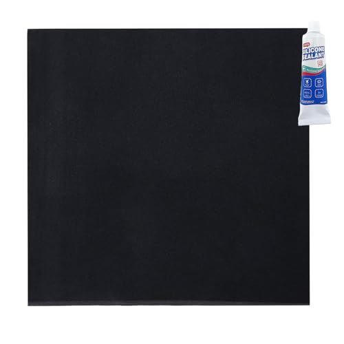 Silicone Rubber Sheet,Heat Resistant, Heavy Duty,High Grade 60A,12 x 12 Inch, 1/16 Inch Thickness for DIY Gaskets, Pads, Seals, Crafts, Flooring,Cushioning of Anti-Vibration, Anti-Slip
