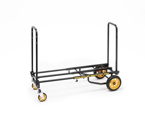Rock-N-Roller R6RT (Mini) 8-in-1 Folding Multi-Cart/Hand Truck/Dolly/Platform Cart/29" to 42.5" Telescoping Frame/500 lbs. Load Capacity, Black - style: R6RT