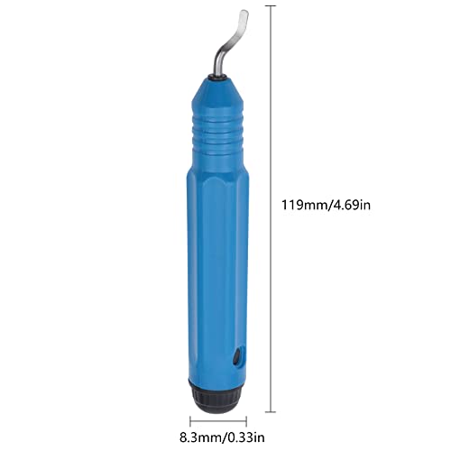 Deburring Tool Pencil Shape Deburring Tool for Copper Handheld Deburrer with High-Speed Steel Scraper, 360° Rotating Head for Metal, Aluminum, 3D Printing