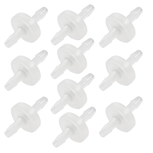 10 Pack 3/16 Inch (4MM) Plastic Check Valve - size: 4mm