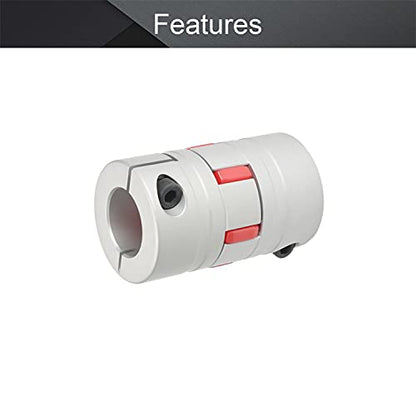 Fielect Shaft Coupling 22mm to 22mm Bore L66x40D Flexible Coupler Joint for Servo Stepped Motor - size: 22mm to 22mm Bore L66x40D