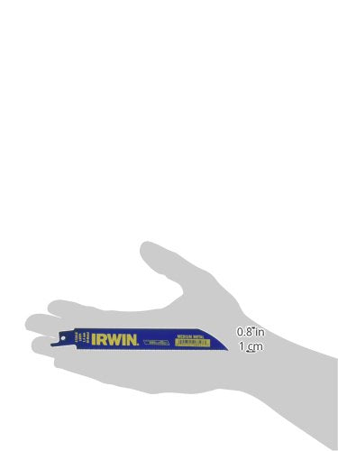 IRWIN Tools Metal Cutting Reciprocating Saw Blade, 6-Inch, 18 TPI, 50-Pack (372618BB) - size: 6", style: 18TPI / 18TPI / 50-count