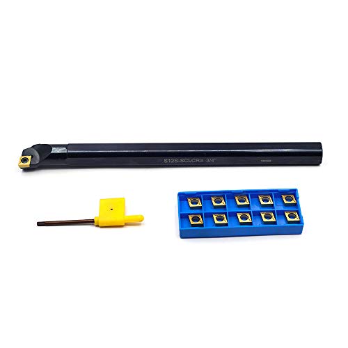 OSCARBIDE 3/4" x 10" Indexable Boring Bar with 10 pcs Insert,Right-Hand