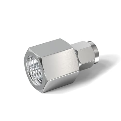TAISHER 2PCS 304 Stainless Steel Compression Tube Pipe Fitting Connector, 1/4" Tube OD x 1/4" NPT Female Straight Adapter - size: 1/4" OD x 1/4" FNPT