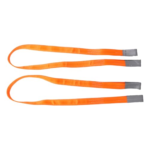 findmall 2 Pack Orange Lift Sling Straps 2" x 7 FT