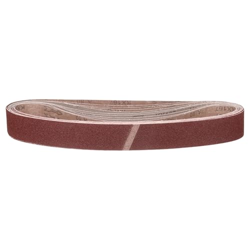 1 x 42 Inch Sanding Belts, 10 Pcs 80 Grit Belt Sander Paper - size: 1 x 42 Inch(80 Grit)