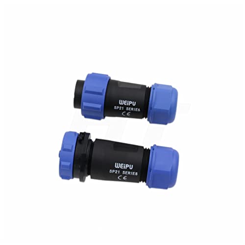 SP21 7 Pin Connector 15A Power Aviation Circular Threaded Solder Wire Cable Socket Plug 14AWG - size: 7 pin 15A