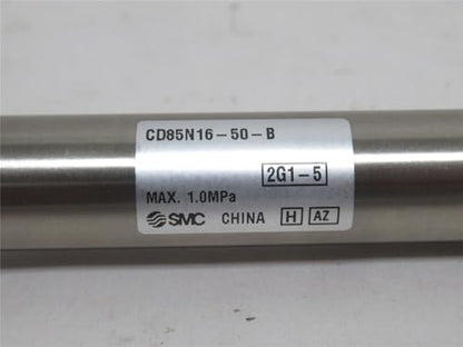 SMC CD85N16-50-B 16 MM BORE, 50 MM Stroke, Band MOUNTING, Basic Integrated Clevis, Built in Magnet, Cylinder, Double Acting