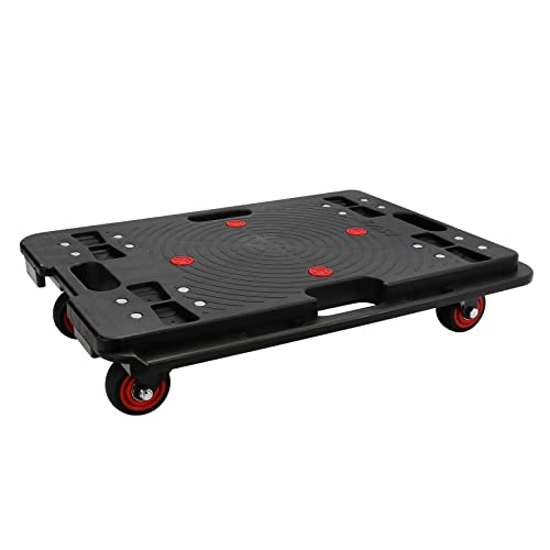 Nellyke Furniture Dolly, Large Moving Dolly, 24in-16in Furniture Movers with Wheels of 800Lbs Capacity, Flat Connectable and Portable Dollies for Heavy Appliance, Black - color: Black/1 Pack-l