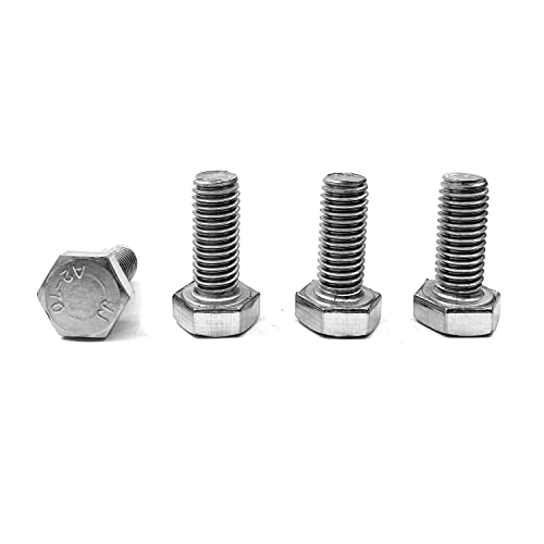 M8 Hex Bolt, M8-1.25 x 20mm Hex Head Screw Bolts, 304 Stainless Steel, Fully Threaded, Plain Finish, Hex Tap Bolts 20Pcs (M8x20mm) - size: M8x20mm