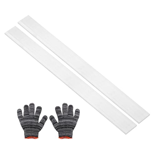 uxcell Square Aluminum Flat Bar with Gloves 0.08"x1.8"x16"/2x45x407mm 2Set - size: 0.08" x 1.8" x 16"/2 x 45 x 407mm